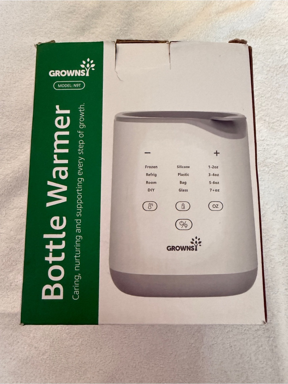 Grownsy Bottle Warmer - Compact Baby Bottle Heater Open box 🆕